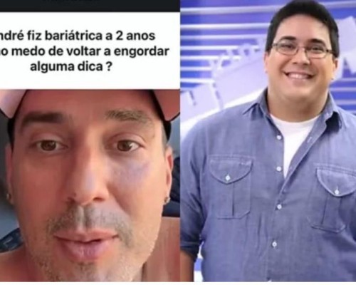 André Marques diz que tem medo de voltar a engordar